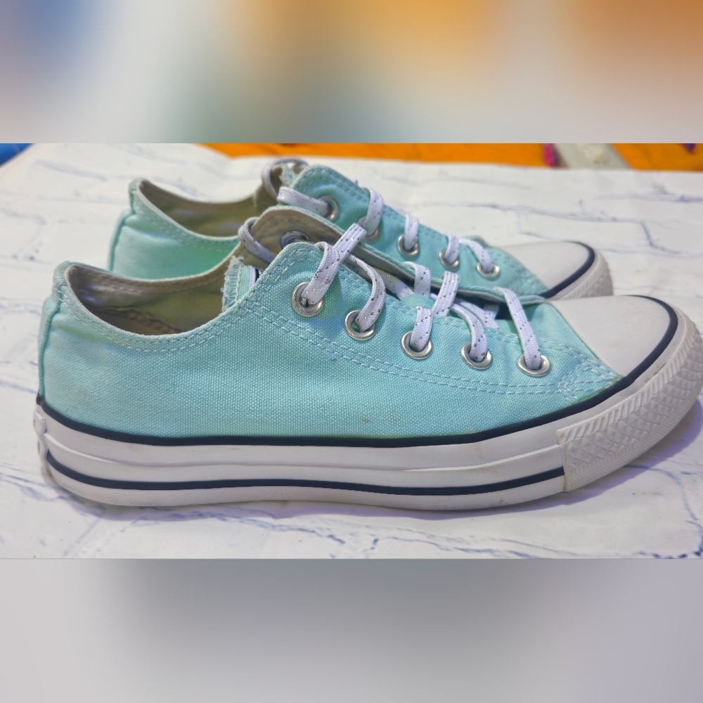 Converse Mint Green Sneakers Unisex Size MEN(3.5) WOMEN(5.5) image 3